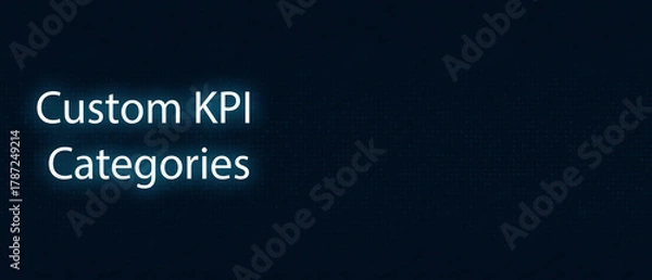 Fototapeta custom kpi categories