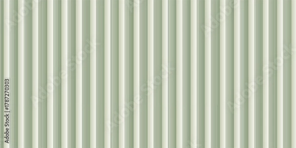 Obraz Vertical abstract green stripes seamless pattern. Lines vector abstract design simple vector
