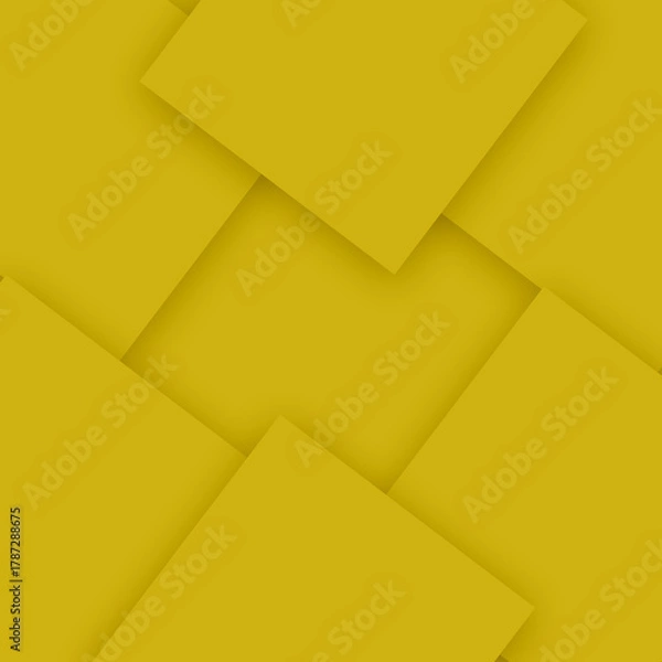 Obraz abstract yellow background with squares, Yellow 3d background