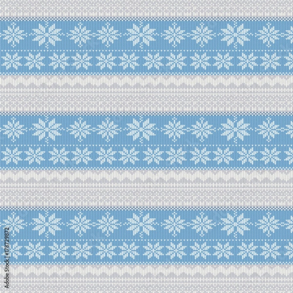 Fototapeta Knitted winter background