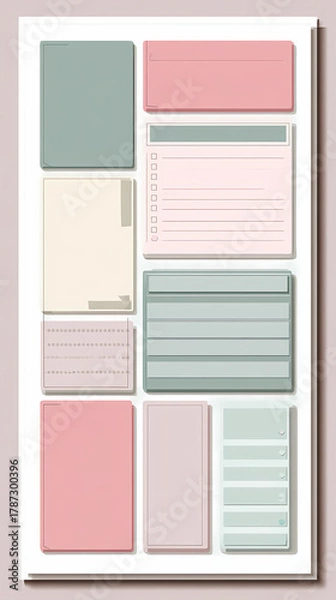 Obraz  sample diary sheet AI generated 