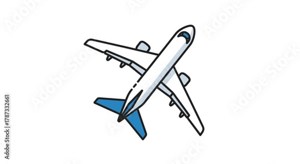 Fototapeta vector airplane icon