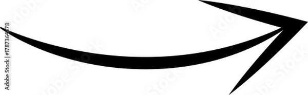 Fototapeta Long Arrow Vector Stock Illustration