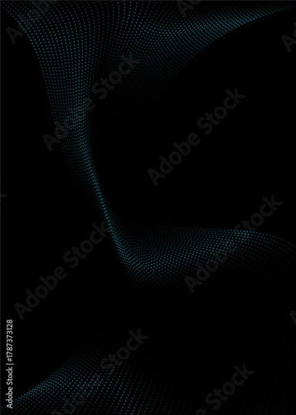 Fototapeta abstract wave light blue background