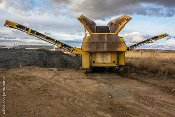 Fototapeta Heavy machinery for the construction