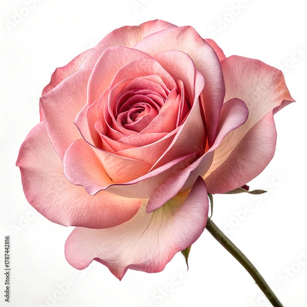 Obraz Different angle of pink rose isolated