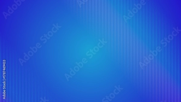 Obraz Abstract creative dash line stripe on gradient blue background illustration.