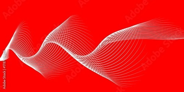 Fototapeta abstract background with red hearts