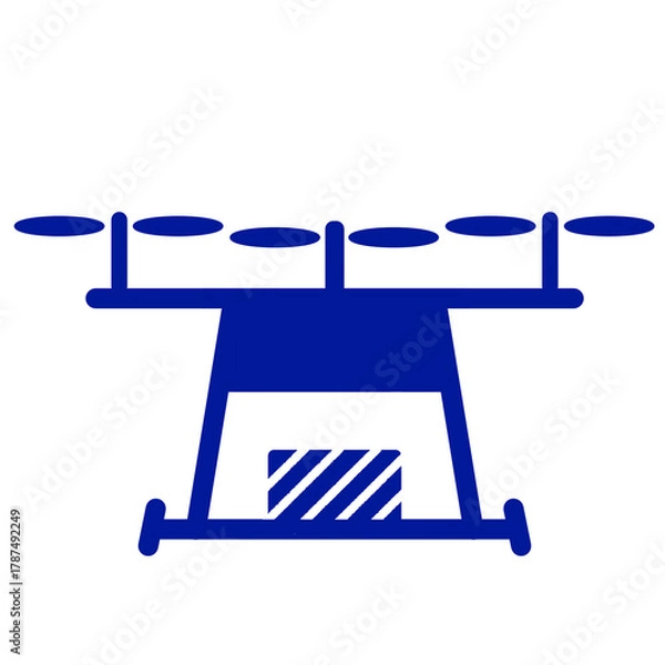 Obraz ドローンのシルエットイラスト