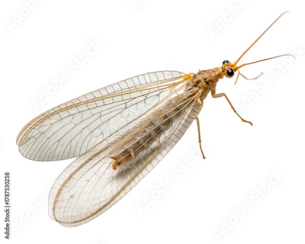 Fototapeta Closeup of a delicate lacewing