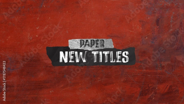 Fototapeta New Paper Title 01