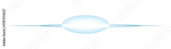 Obraz Abstract light blue sphere with horizontal lines