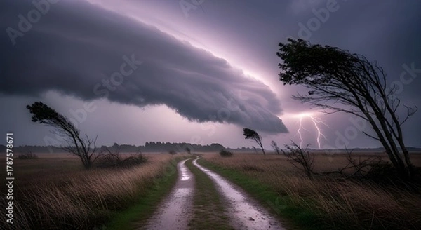 Obraz rainbow over the mountains