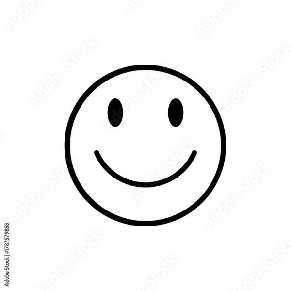 Obraz smiley face on white background