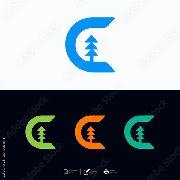 Obraz Logo template design ideas vector