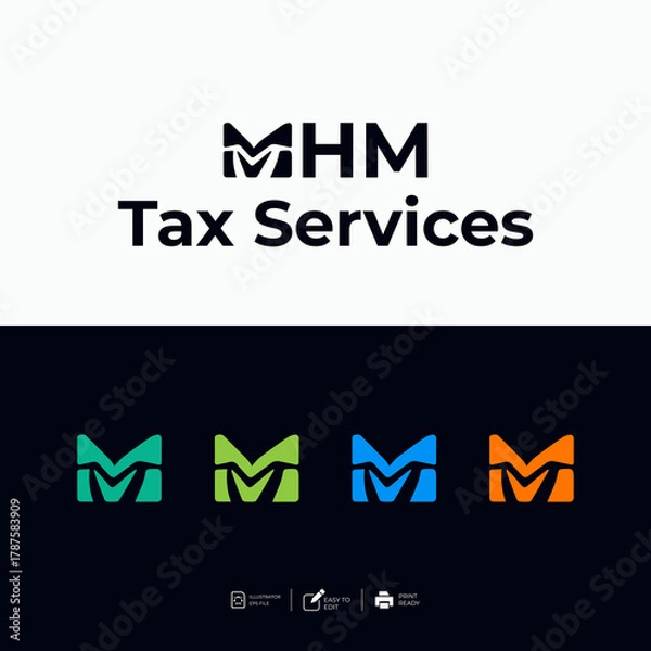 Obraz Logo template design ideas vector