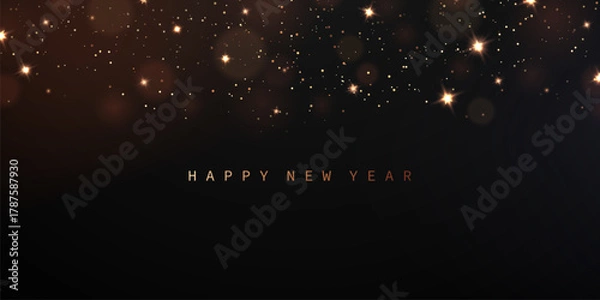 Obraz Happy New Year 2026 background, luxury design, festival vector illustration.