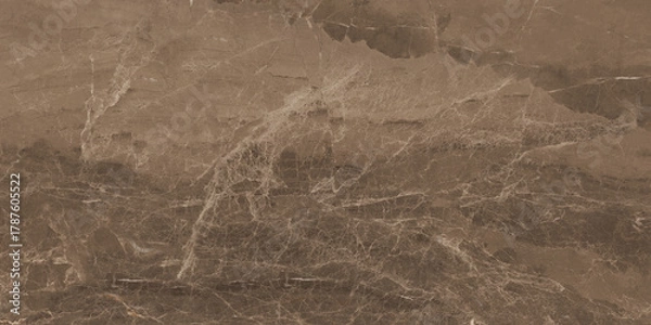 Obraz natural brown marble texture with high resolution, natural background pattern use for Italian marble, floor tiles, wall tiles, wallpaper design, decoration, home interior, and template design