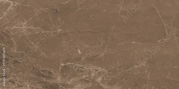 Obraz Brown Marble Texture Background, Natural Italian Beige Stone Marble Texture For Interior Exterior Home Decoration And Ceramic Wall Tiles And Floor Tiles Surface.