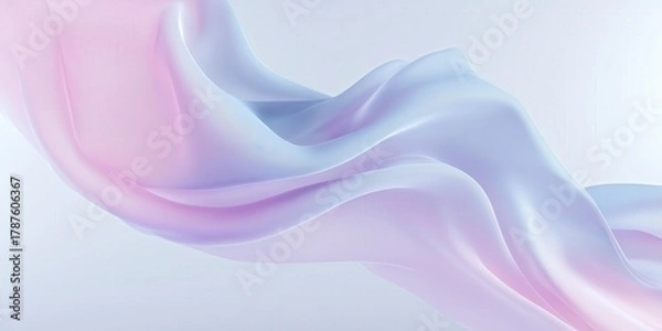 Obraz Soft Abstract Cloth Mesh Floating Pastel Pink and Light Blue