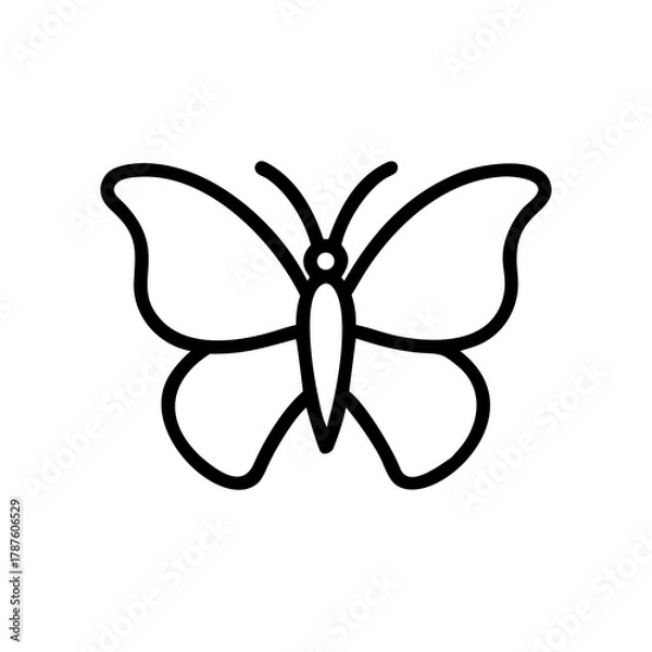 Fototapeta Holocaust butterfly icon