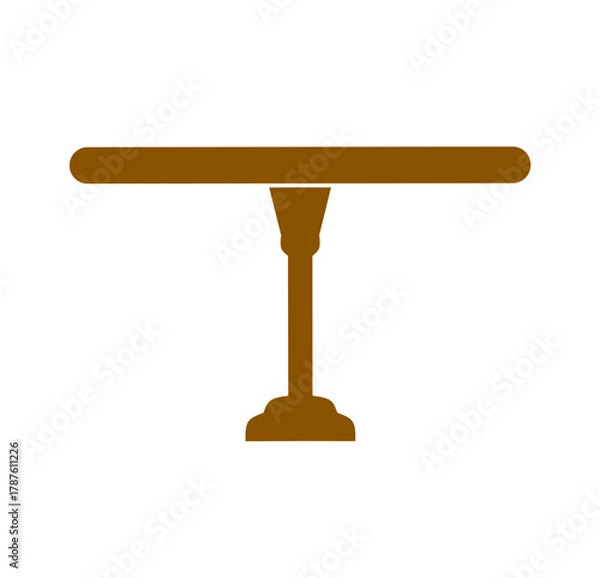 Obraz wooden table vector with trendy design