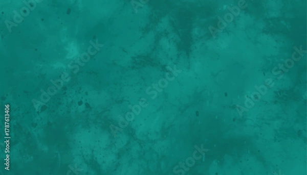 Fototapeta Moody Cyan Backdrop, Aqueous Digital Texture, Jewel Tone Turquoise