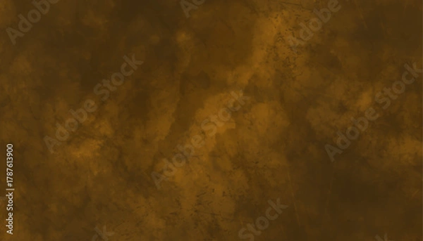 Fototapeta Moody golden brown smoke or cloud texture, Sienna and black abstract cloud overlay