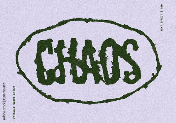 Obraz Warped Grunge Text Effect