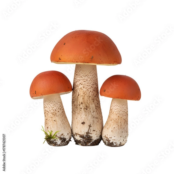 Fototapeta 
Aspen mushrooms isolated on a transparent background