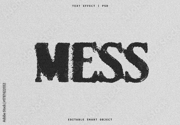 Obraz Distressed Grunge Text Effect