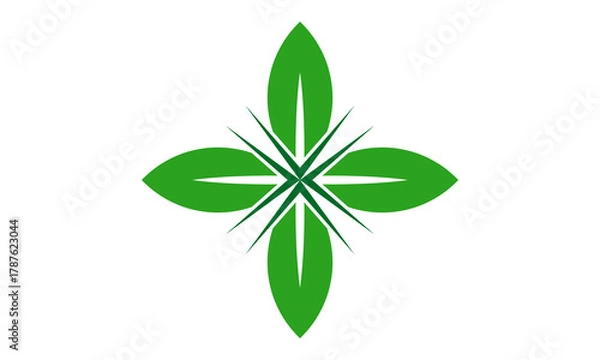 Obraz icon abstract leaf logo desig...
