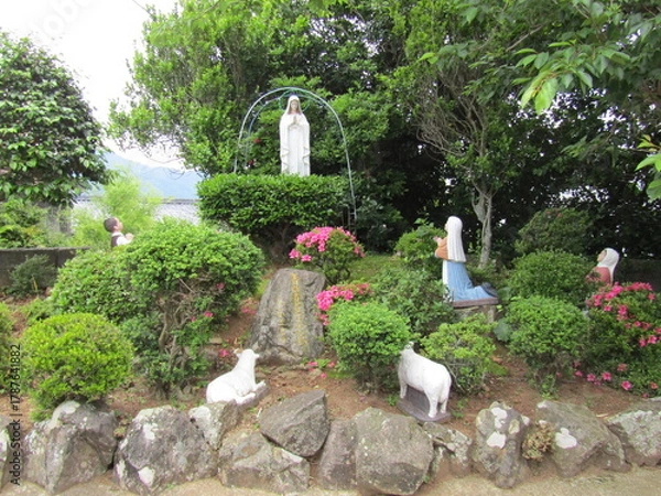 Obraz 長崎県平戸市生月島、カトリック山田教会内にある
ファティマの聖母