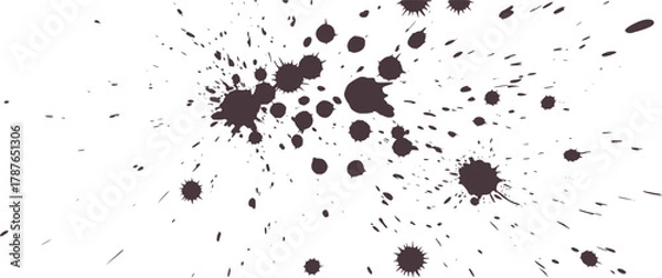 Obraz Dark splatters abstract pattern grunge