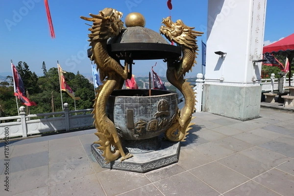 Obraz 台湾　寺院の香炉