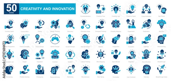 Obraz Creativity and Innovation dualtone iconset