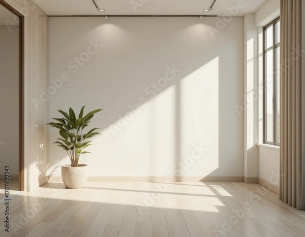 Fototapeta empty room with a window