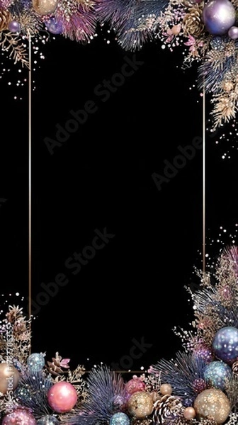 Obraz christmas background with frame