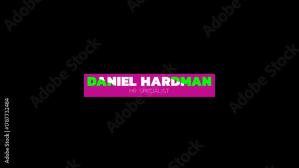 Fototapeta Lower Third 2