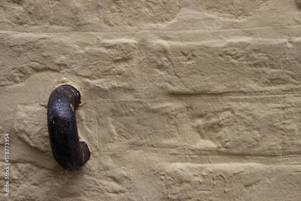 Obraz Backstein Wand Hintergrund mit Anker 