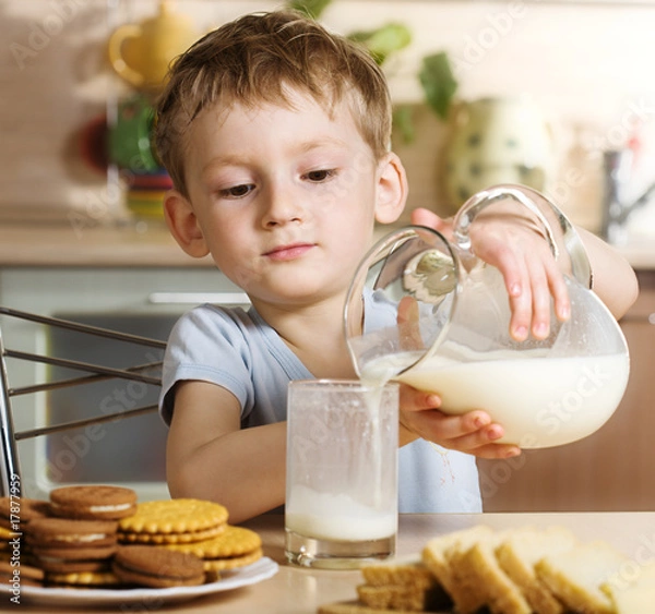 Obraz Breakfast with milk