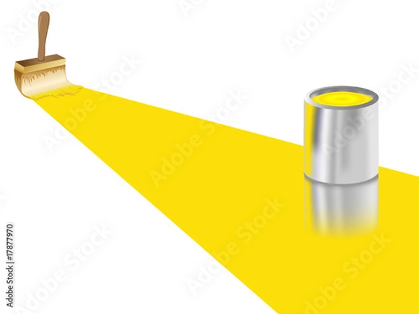 Fototapeta Yellow paint