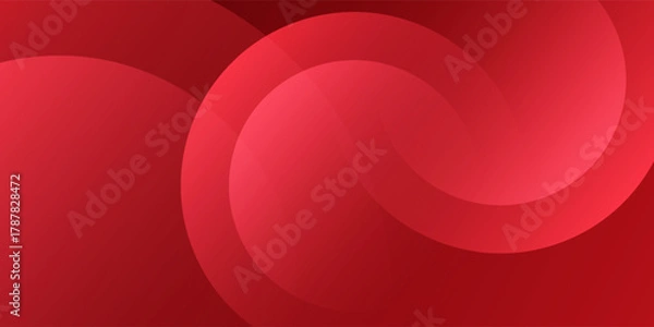 Fototapeta Red abstract background. Dynamic shapes composition. Eps10 vector