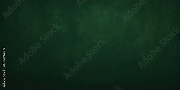 Fototapeta Green chalkboard texture with aged, grunge background and chalk marks