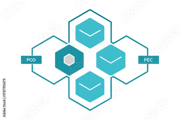 Fototapeta abstract background with house and arrow