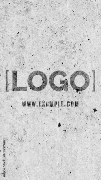 Fototapeta Shabby Logo - Vertical