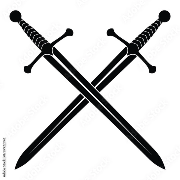 Obraz two crossed swords