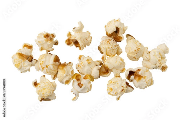 Fototapeta Popcorn isolated on transparent background