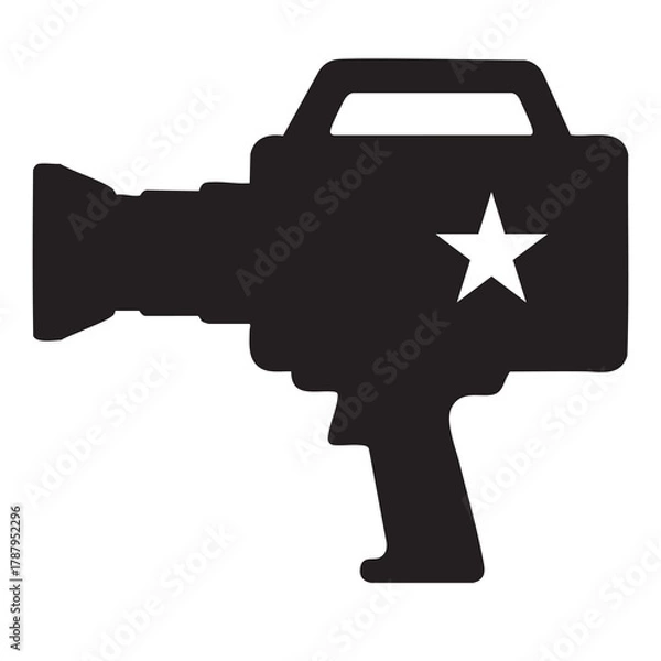 Fototapeta 
Digital camera silhouette icon with circular arrows for photography concept