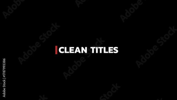 Obraz Clean Title 3